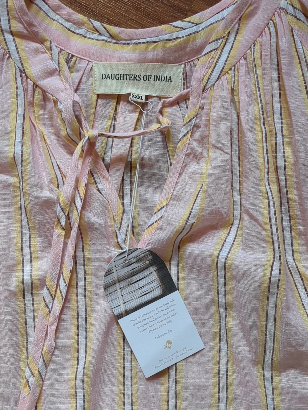 Daughters Of India Poet Mini Dress ~ Pink Sorbet - Picture 11 of 14